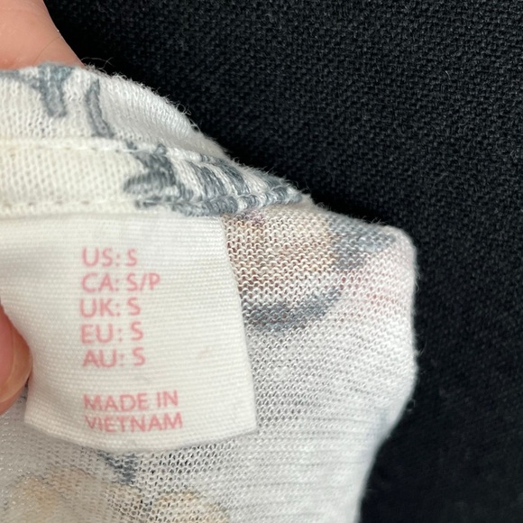 Rachel Ashwell 100% linen Floral Print Women's Top - Multicolor - Picture 5 of 5